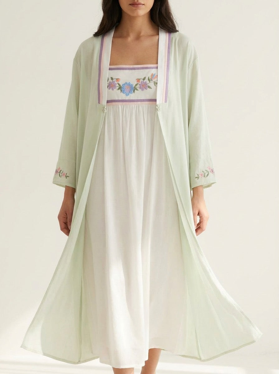 Cotton Nightwear Set - Sable