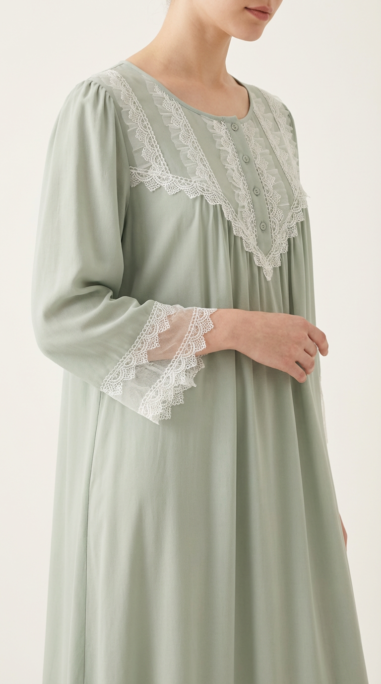 Rayon maxi nightdress - Alara