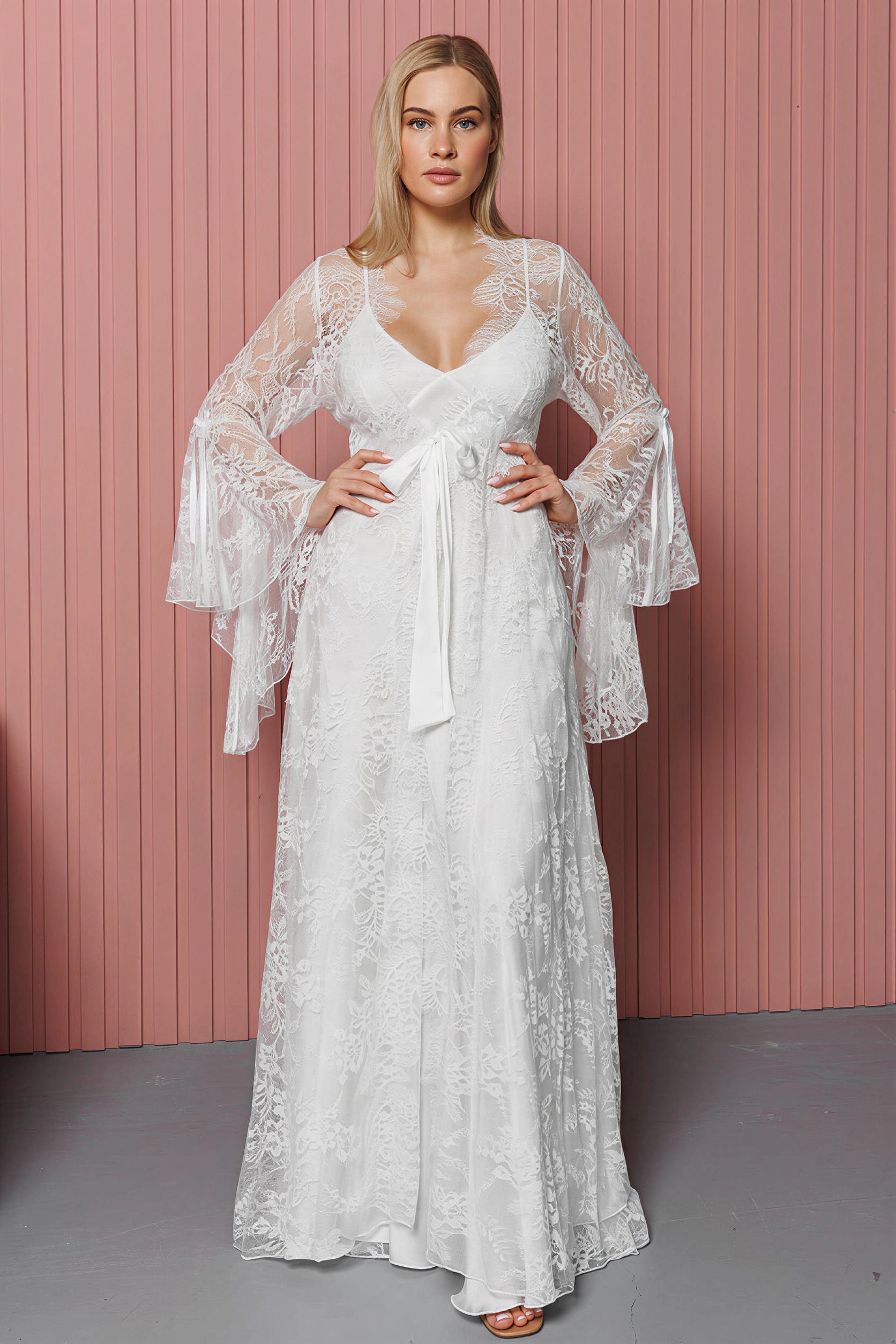 Esme - Satin Lace Nightdress
