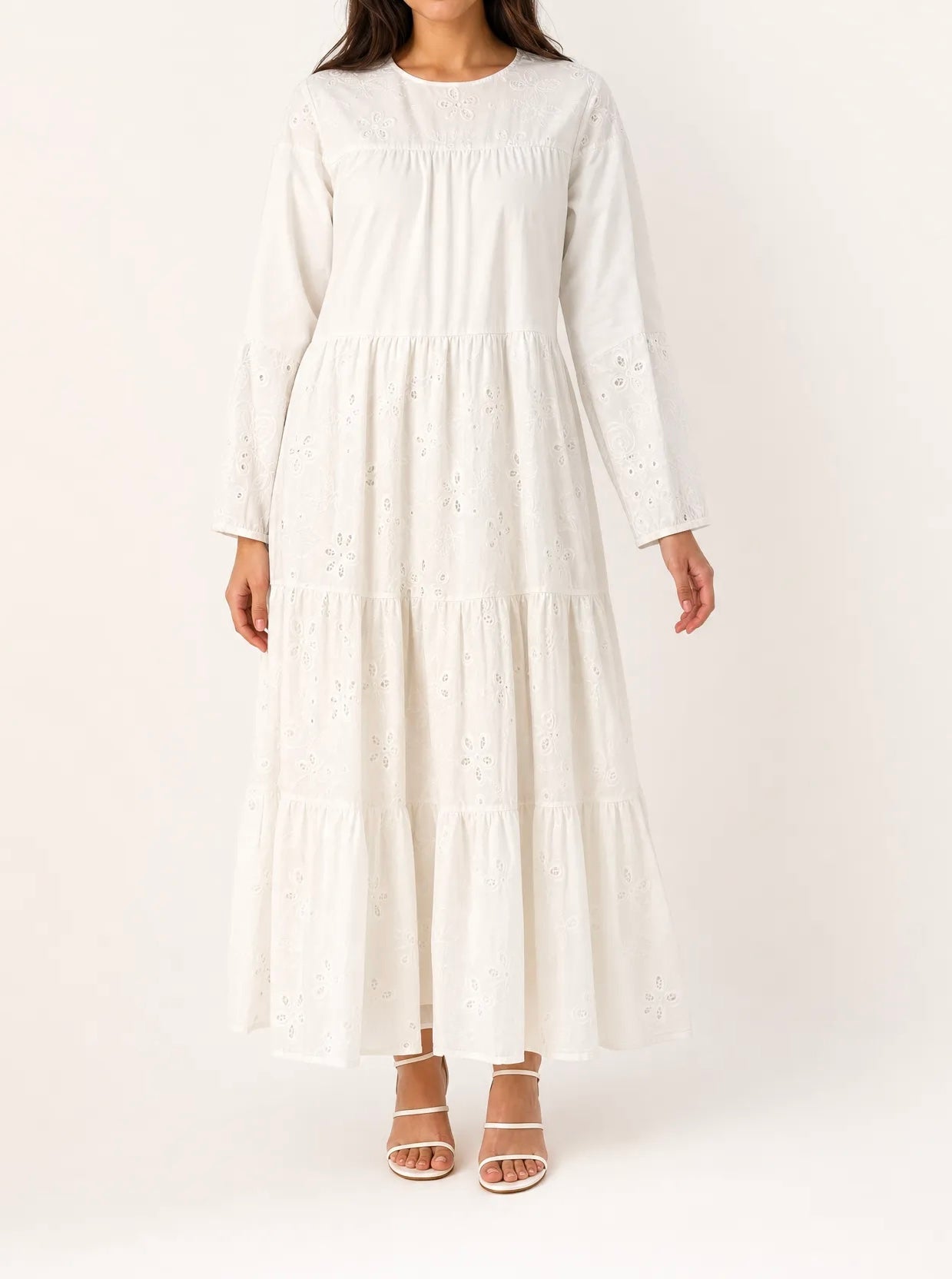 Cotton Women's dress - Almond