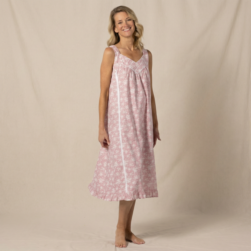 Cotton print nightdress - Mila