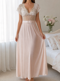 Satin Lace Nightdress - Isadora