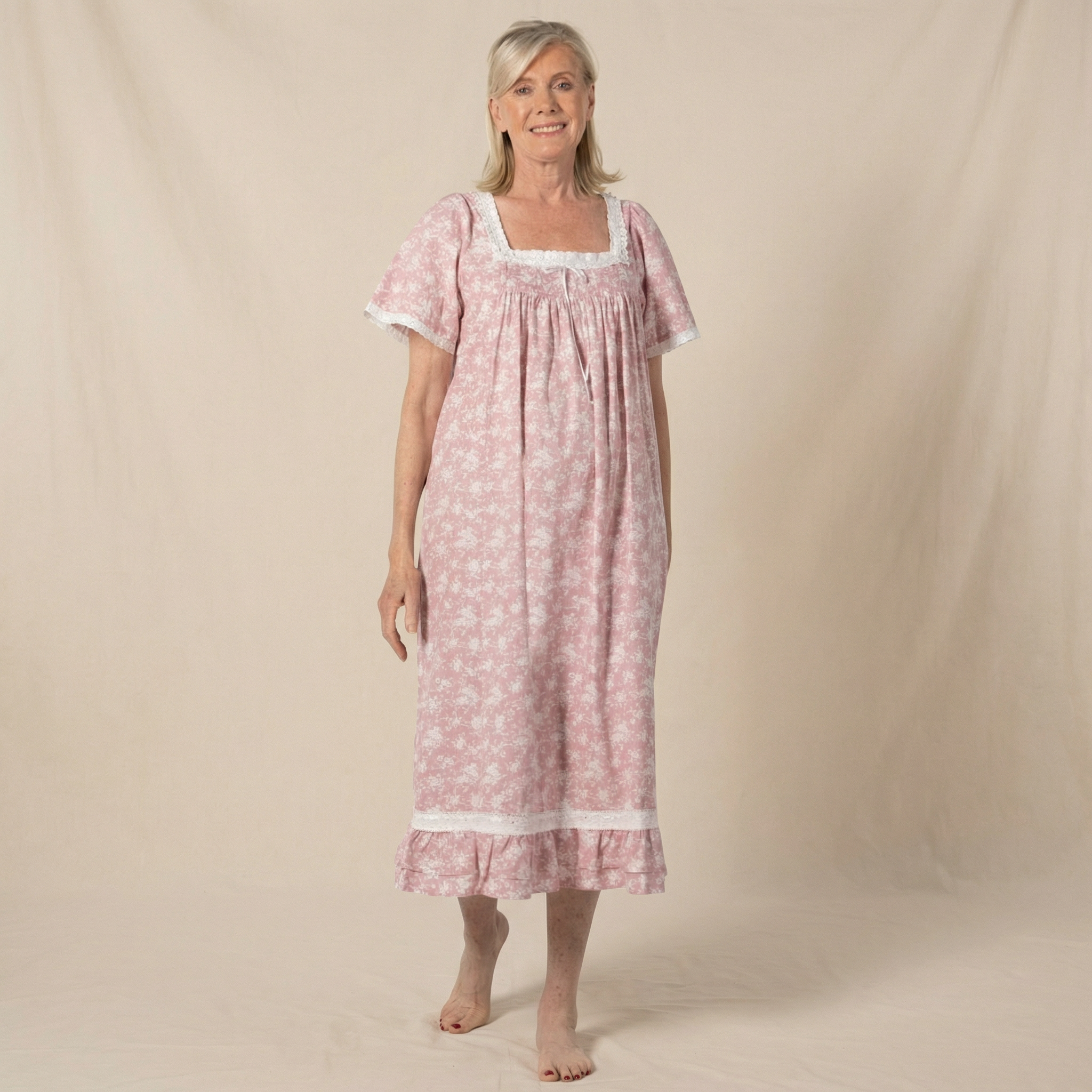 Cotton floral nightgown - Sia