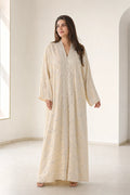 Lark - Butter Yellow Embellished Jalabiya