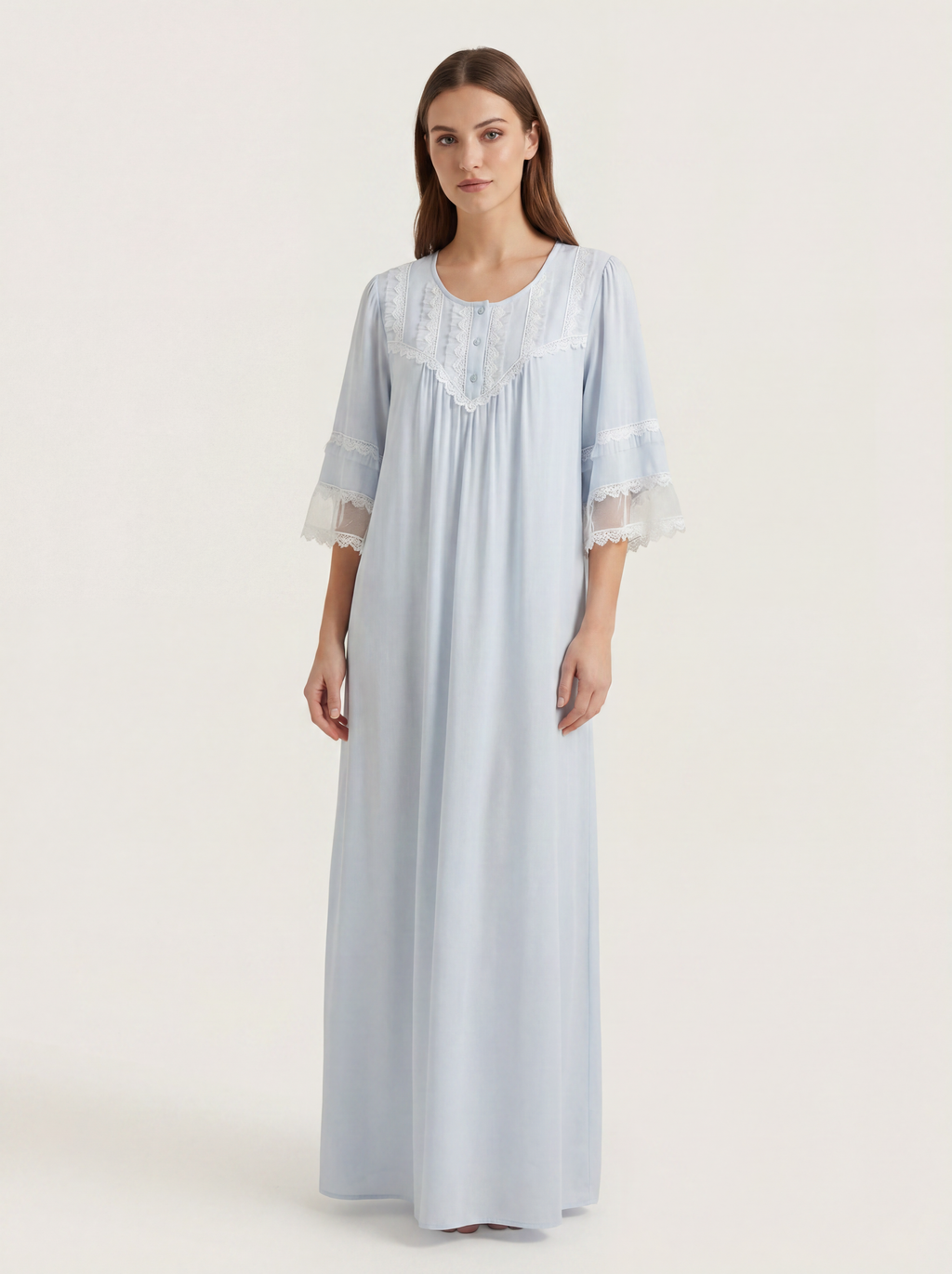 Rayon maxi nightdress - Alara