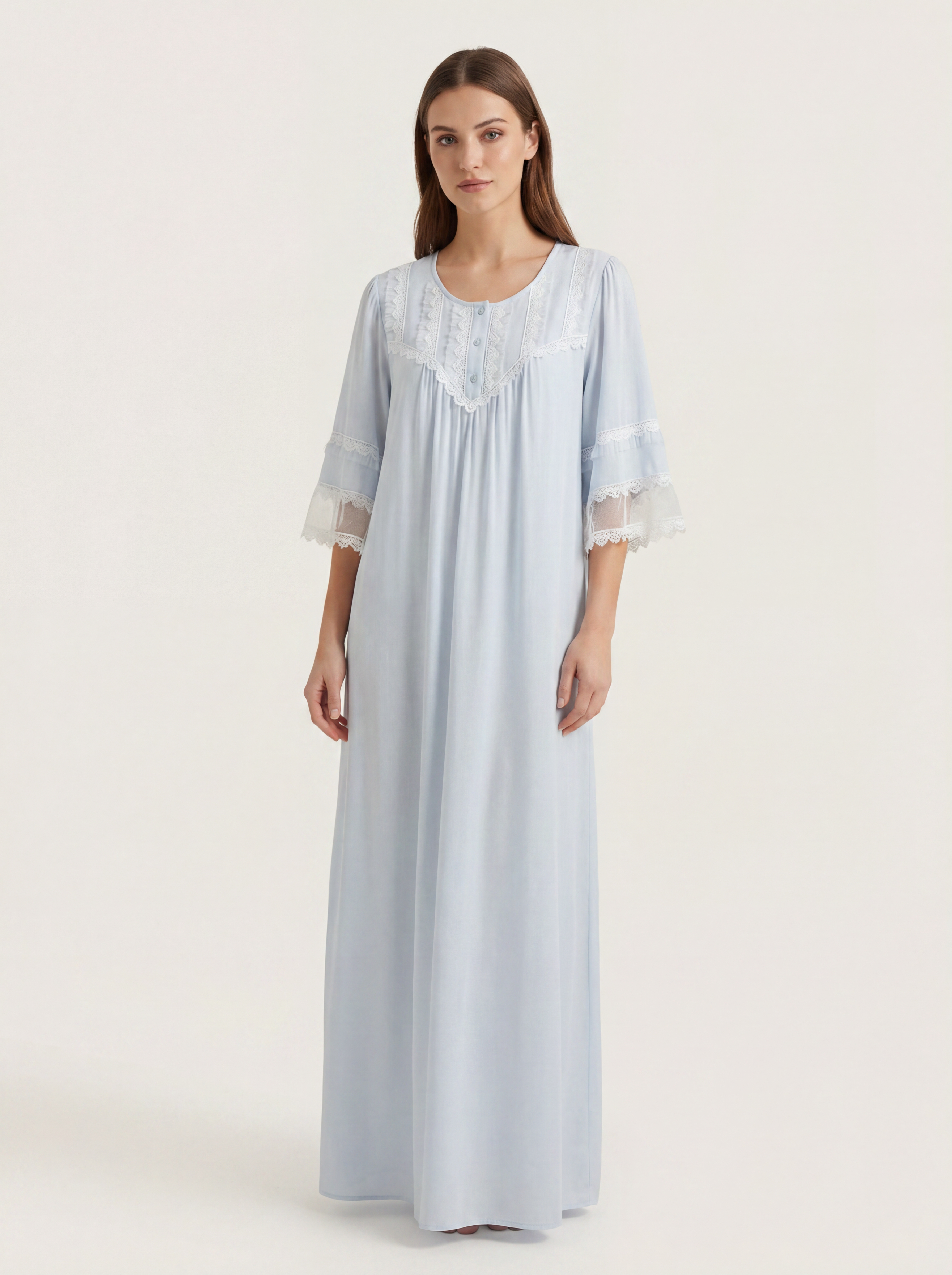 Rayon maxi nightdress - Alara