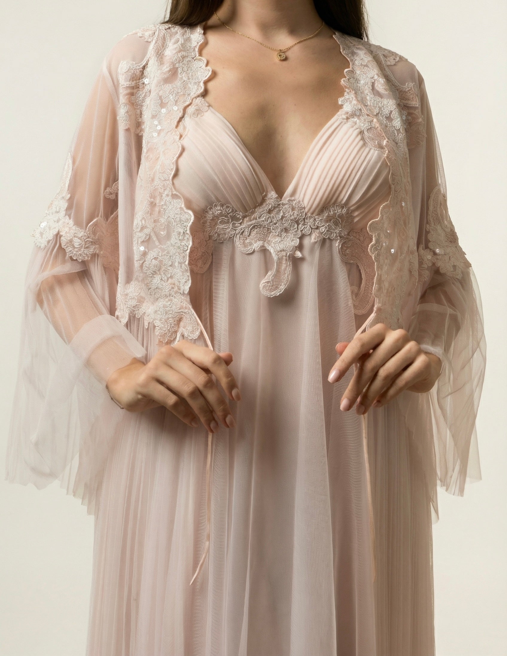 Celestia - Lace Tulle Nightgown