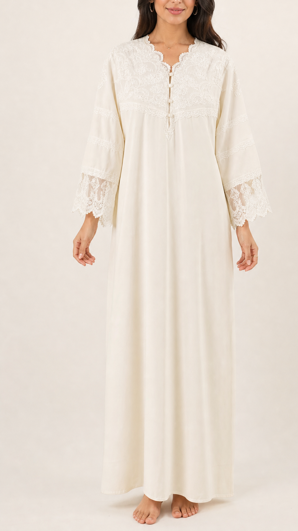 Ivy - Romantic Vintage Cotton Nightdress