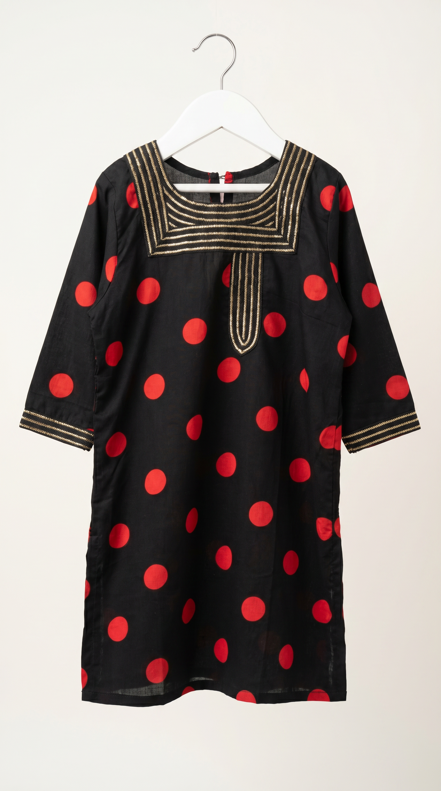 Red Polka dot Toddler Jalabiya