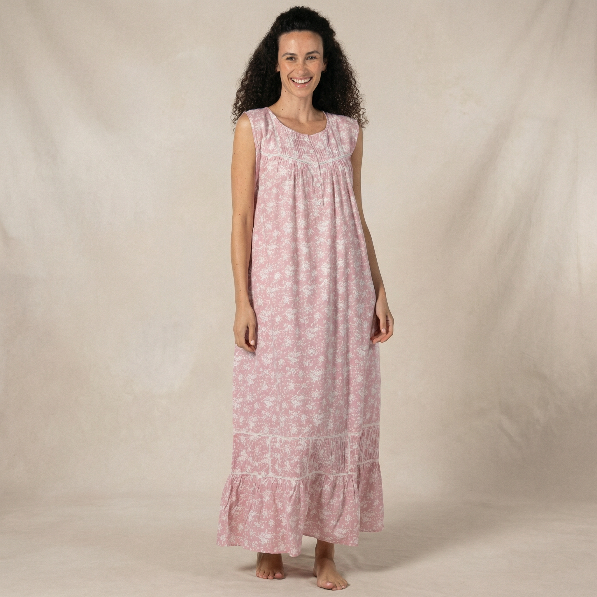 Cotton print maxi dress - Juana