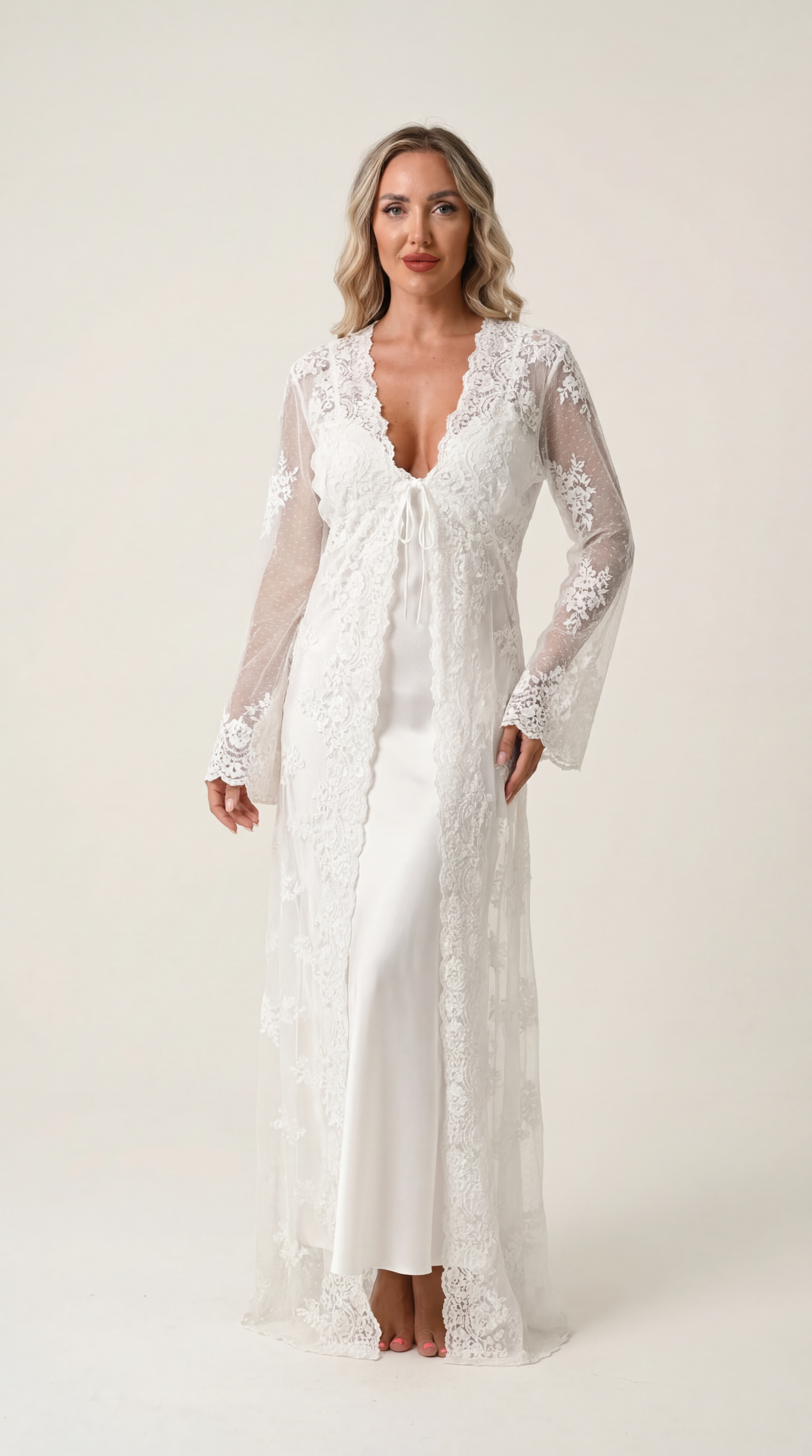 Lace Double Layer NightDress