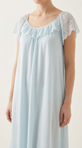 Satin Midi nightdress - Bluebell