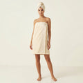 Cotton Bath Wrap and Hair Towel - Helenium