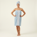 Cotton Bath Wrap and Hair Towel - Mimosa