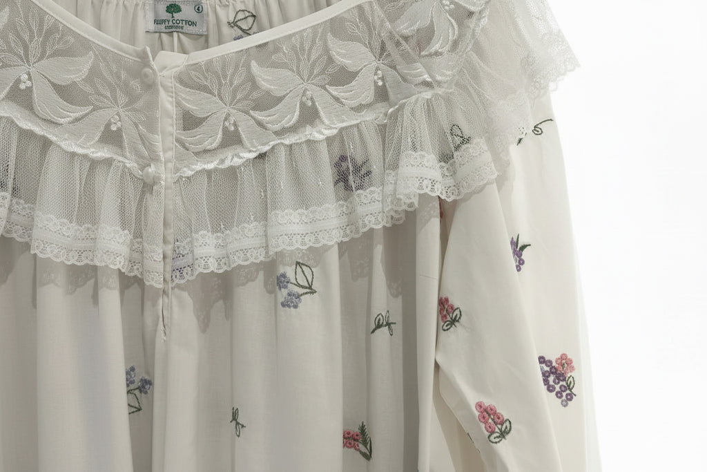 Soft Pink Cotton Nightgown - Daisy