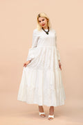 Cotton Women's dress - Almond