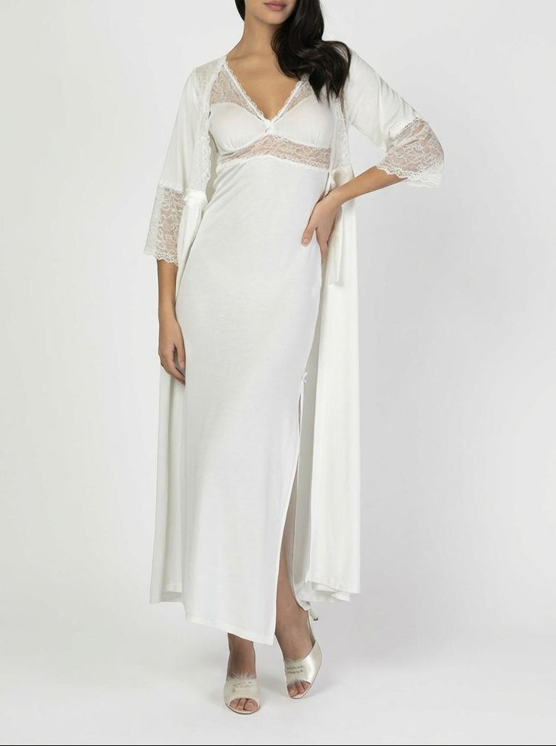 Viscose nightwear set - Gerbera