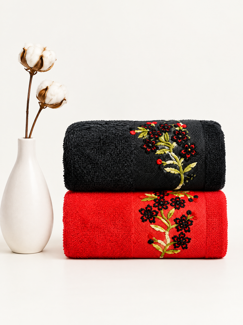 6 pieces Face Towel Set- Scarlet