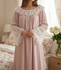 Rayon Nightdress with Lace - Fleur